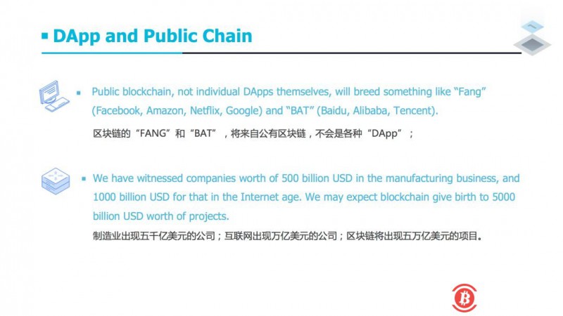 肖风：区块链不会出现杀手级应用但可能产生5万亿美金的公链