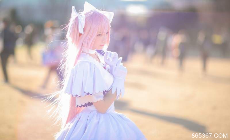 2018日本同人展美女版Coser 玩家えなこCosplay魔法少女小圆气场强大